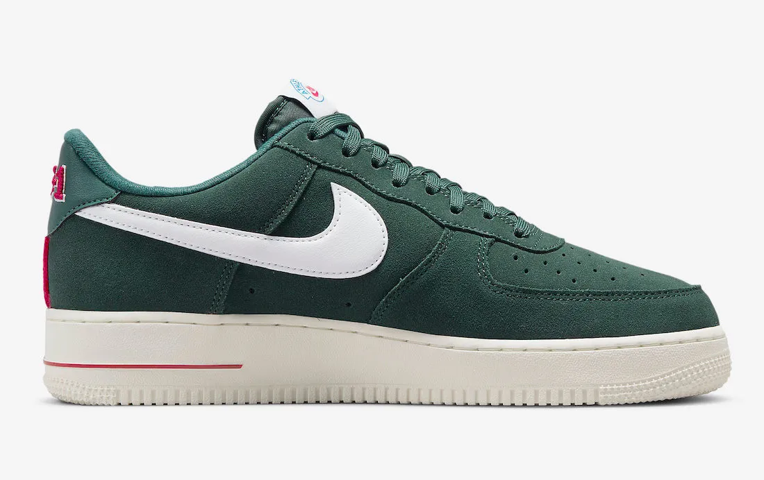 Nike Air Force 1 Low Athletic Club Pro Green White Sail Gym Red DH7435-300