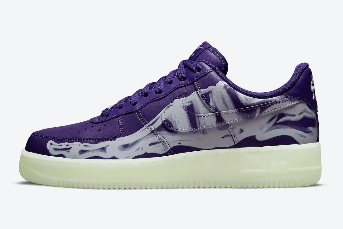 Nike Air Force 1 Low Court Purple Skeleton White CU8067-500