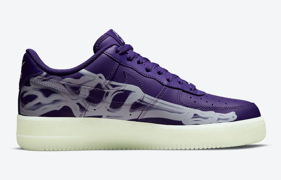 Nike Air Force 1 Low Court Purple Skeleton White CU8067-500