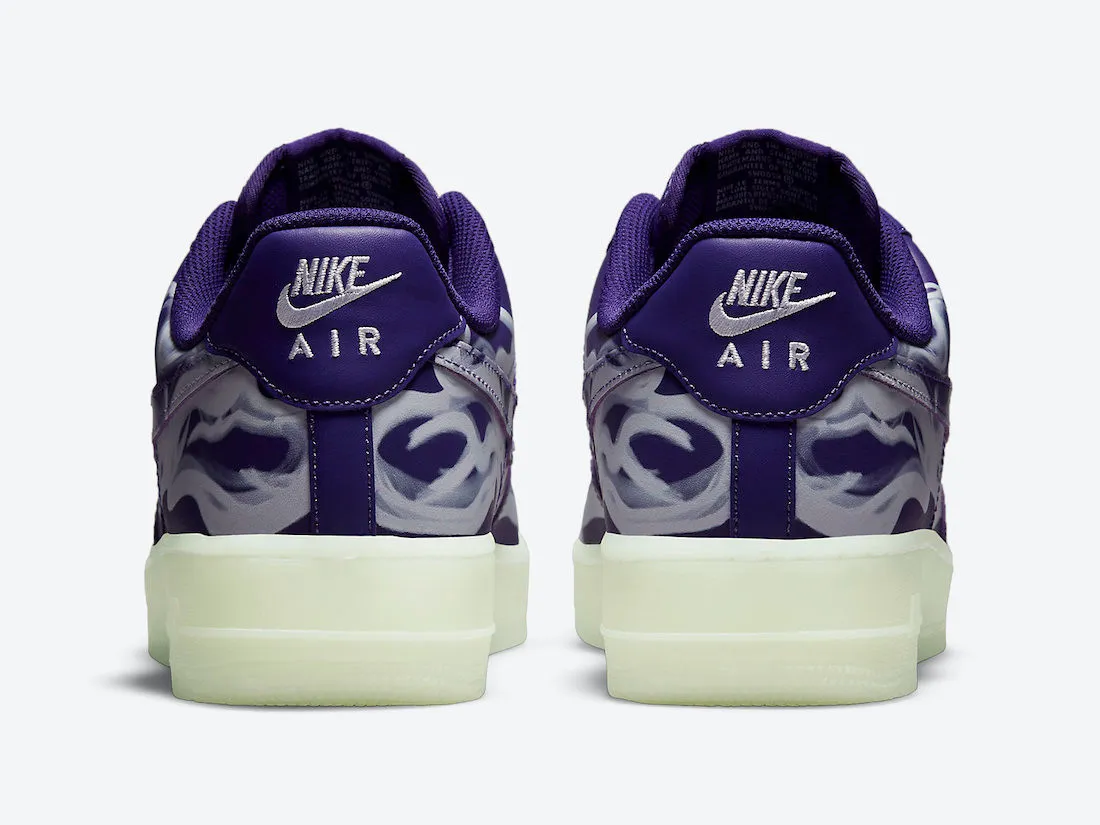 Nike Air Force 1 Low Court Purple Skeleton White CU8067-500