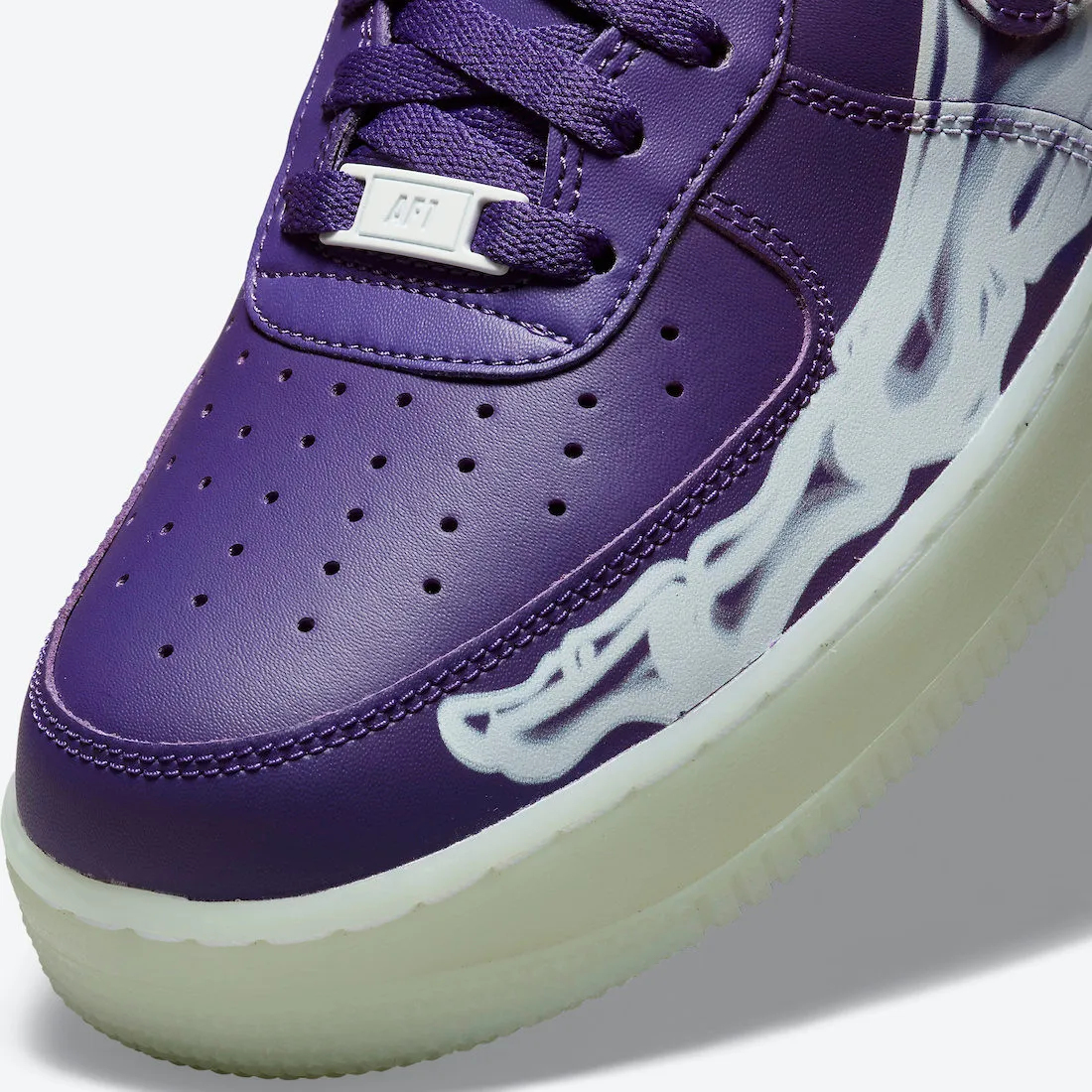 Nike Air Force 1 Low Court Purple Skeleton White CU8067-500