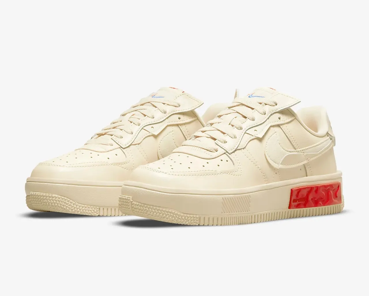 Nike Air Force 1 Low Fontanka Pearl White University Red DA7024-200