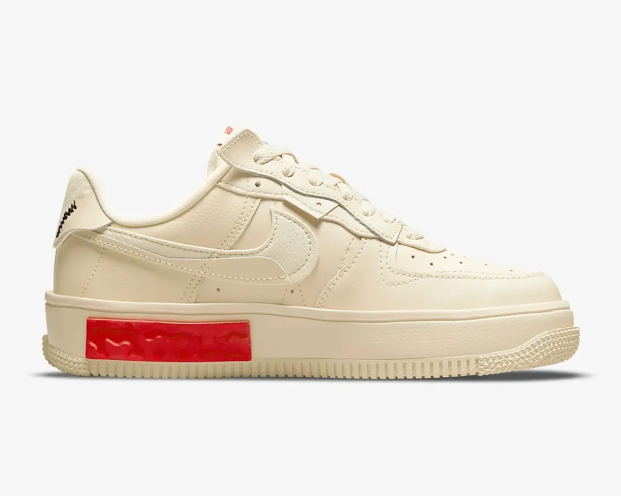 Nike Air Force 1 Low Fontanka Pearl White University Red DA7024-200