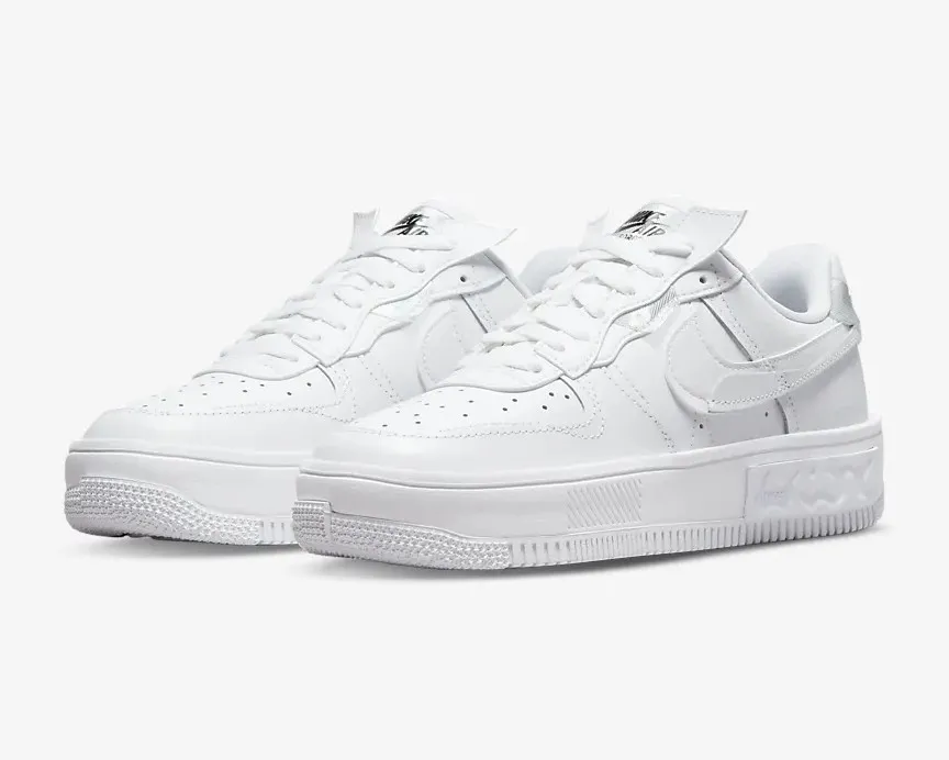 Nike Air Force 1 Low Fontanka Triple White Iridescent DQ5021-100