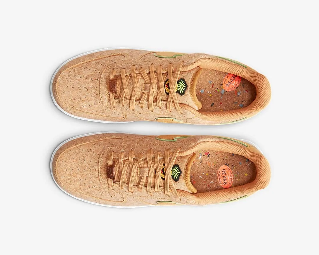 Nike Air Force 1 Low Happy Pineapple Multi-Color Flax Lime Glow Metallic Gold DJ2536-900