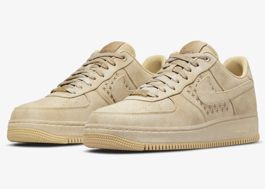 Nike Air Force 1 Low NAI-KE Tan Canvas Light Gum DV4247-211