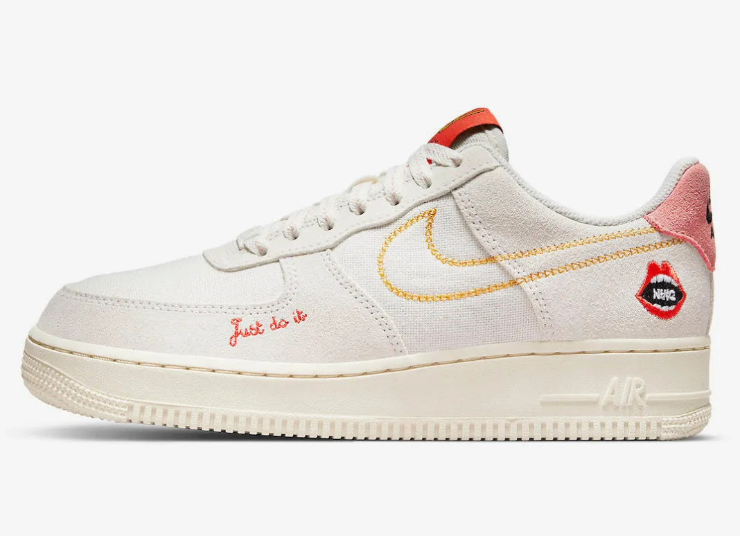 Nike Air Force 1 Low Peace Rock and Roll White Orange DQ7656-100