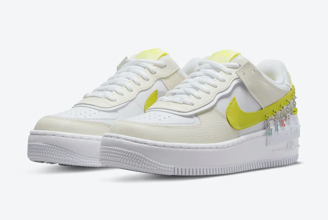 Nike Air Force 1 Low Shadow SE Have a Nike Day Anklet Pale Ivory Light Zitron DJ5197-100