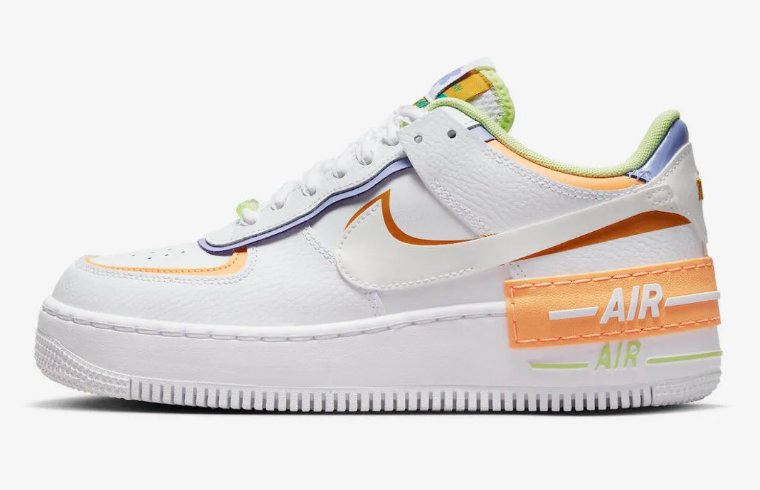 Nike Air Force 1 Low Shadow White Peach Cream Light Liquid Lime DX3718-100