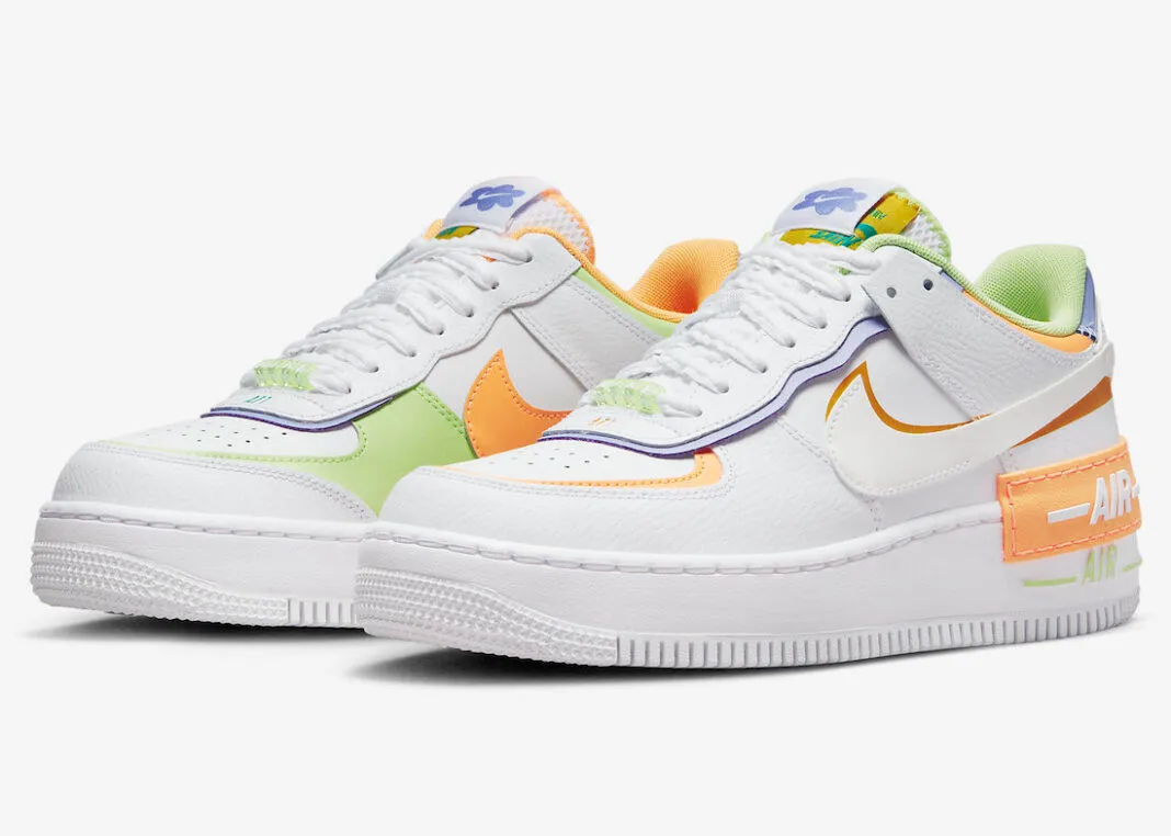 Nike Air Force 1 Low Shadow White Peach Cream Light Liquid Lime DX3718-100