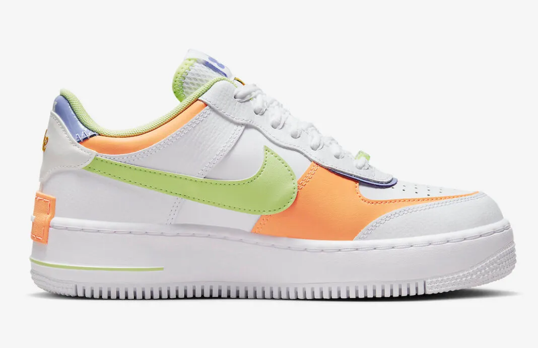 Nike Air Force 1 Low Shadow White Peach Cream Light Liquid Lime DX3718-100