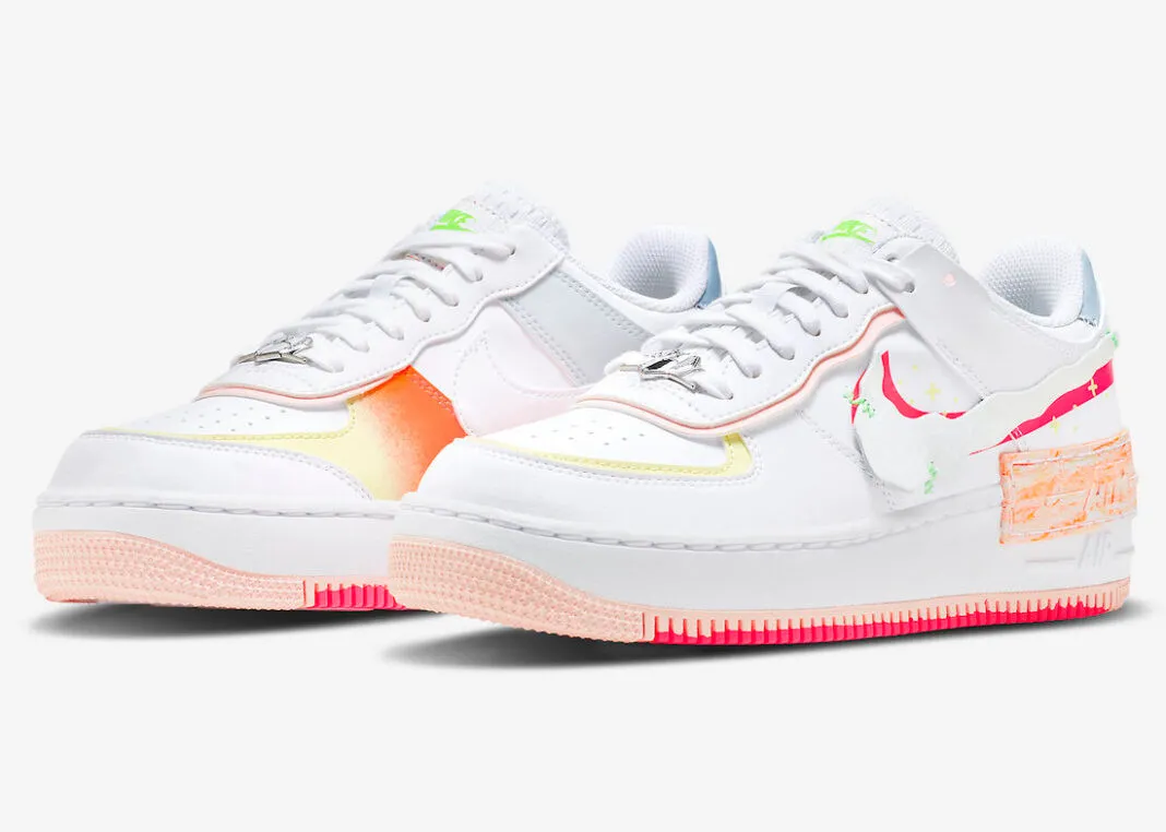 Nike Air Force 1 Low Shadow White Pink Orange DV1364-111