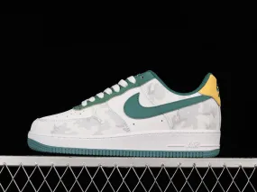 Nike Air Force 1 Low White Dark Green Yellow AF1234-009