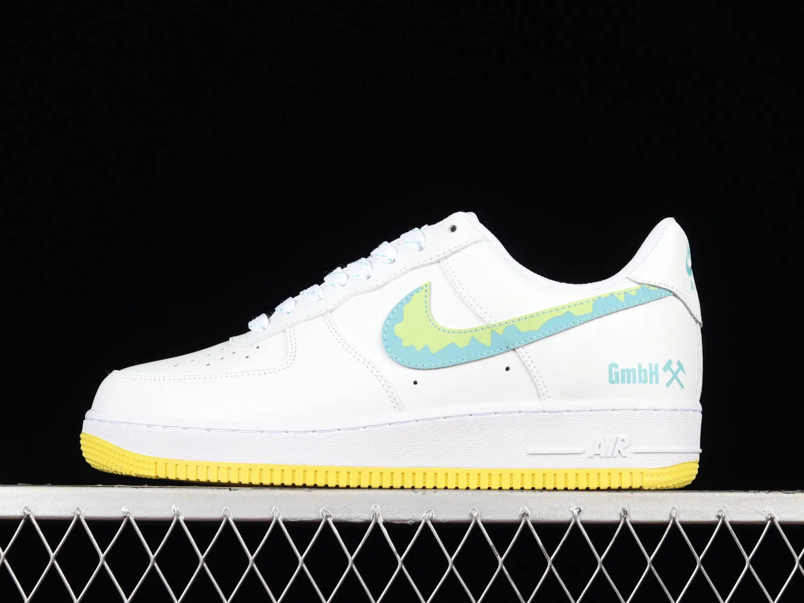 Nike Air Force 1 Low White Light Green Tick Yellow AF1234-001