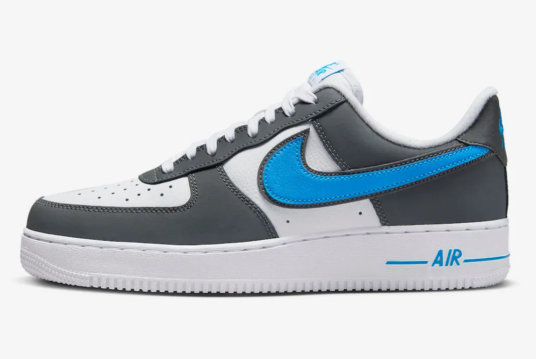 Nike Air Force 1 Low White Mixes Grey Laser Blue FB3360-100