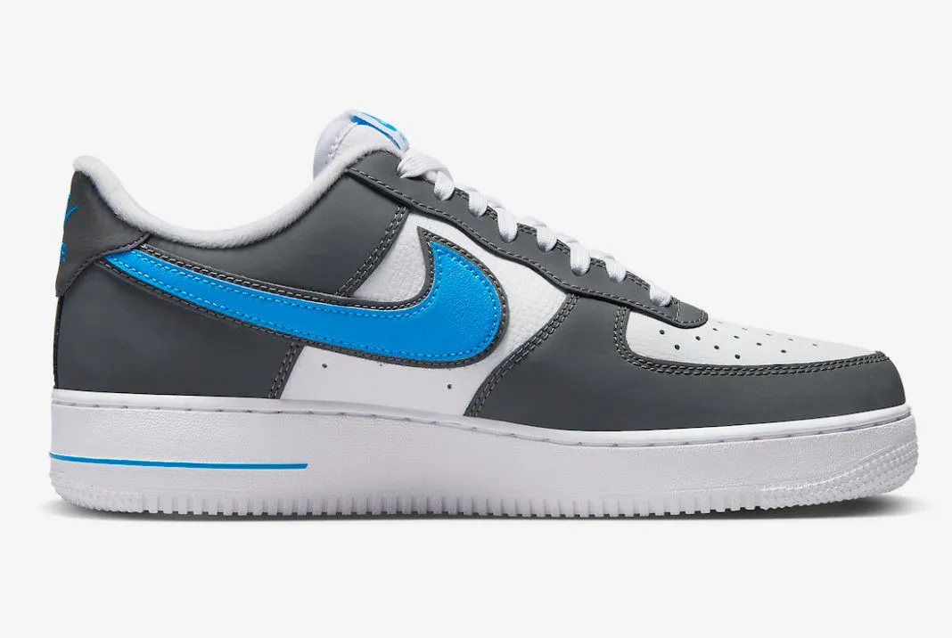 Nike Air Force 1 Low White Mixes Grey Laser Blue FB3360-100