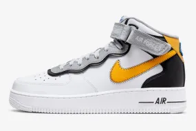 Nike Air Force 1 Mid Athletic Club White Yellow Black DH7451-101