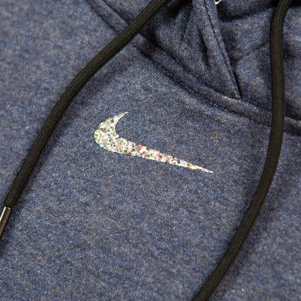 NSW WMNS Easy Fleece Hoodie (Deep Royal Blue/Heather/White)