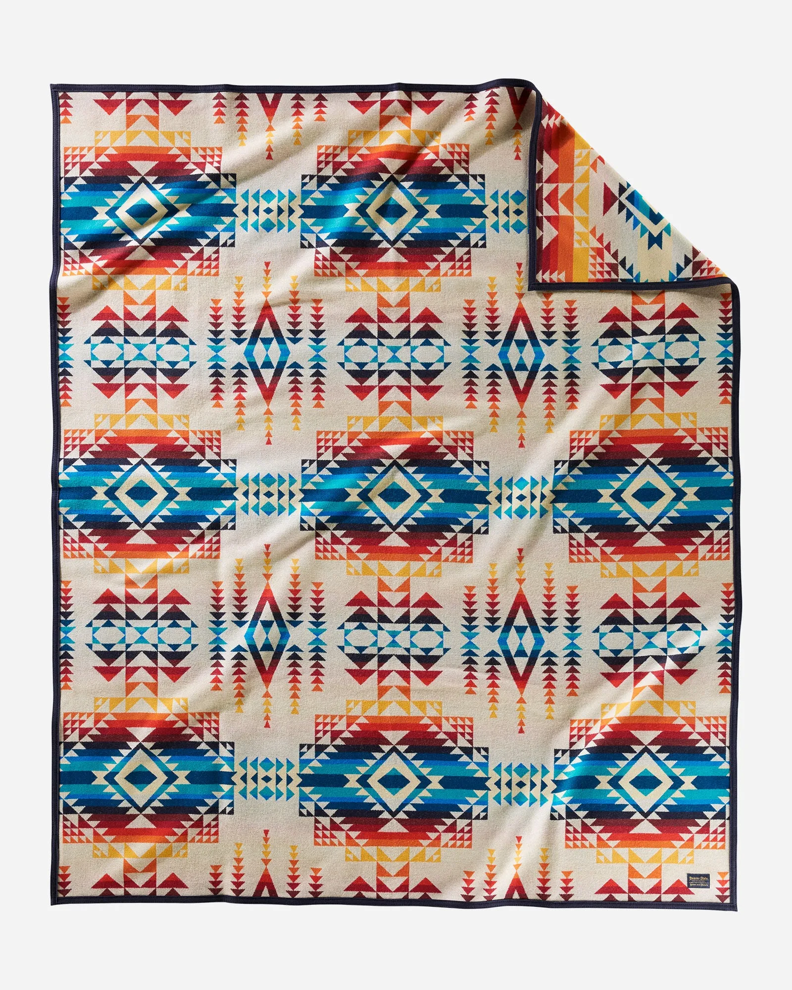 Pendleton Pilot Rock Blanket, Ivory