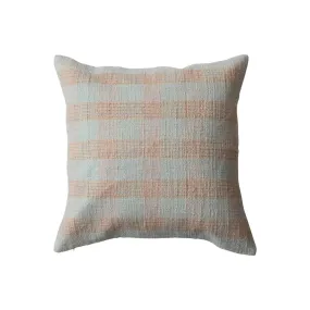 Pink & Tan Plaid 20 Pillow