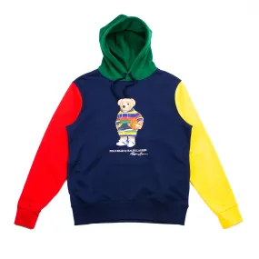 Polo Bear Color-Blocked Fleece Hoodie (Cruse Navy)