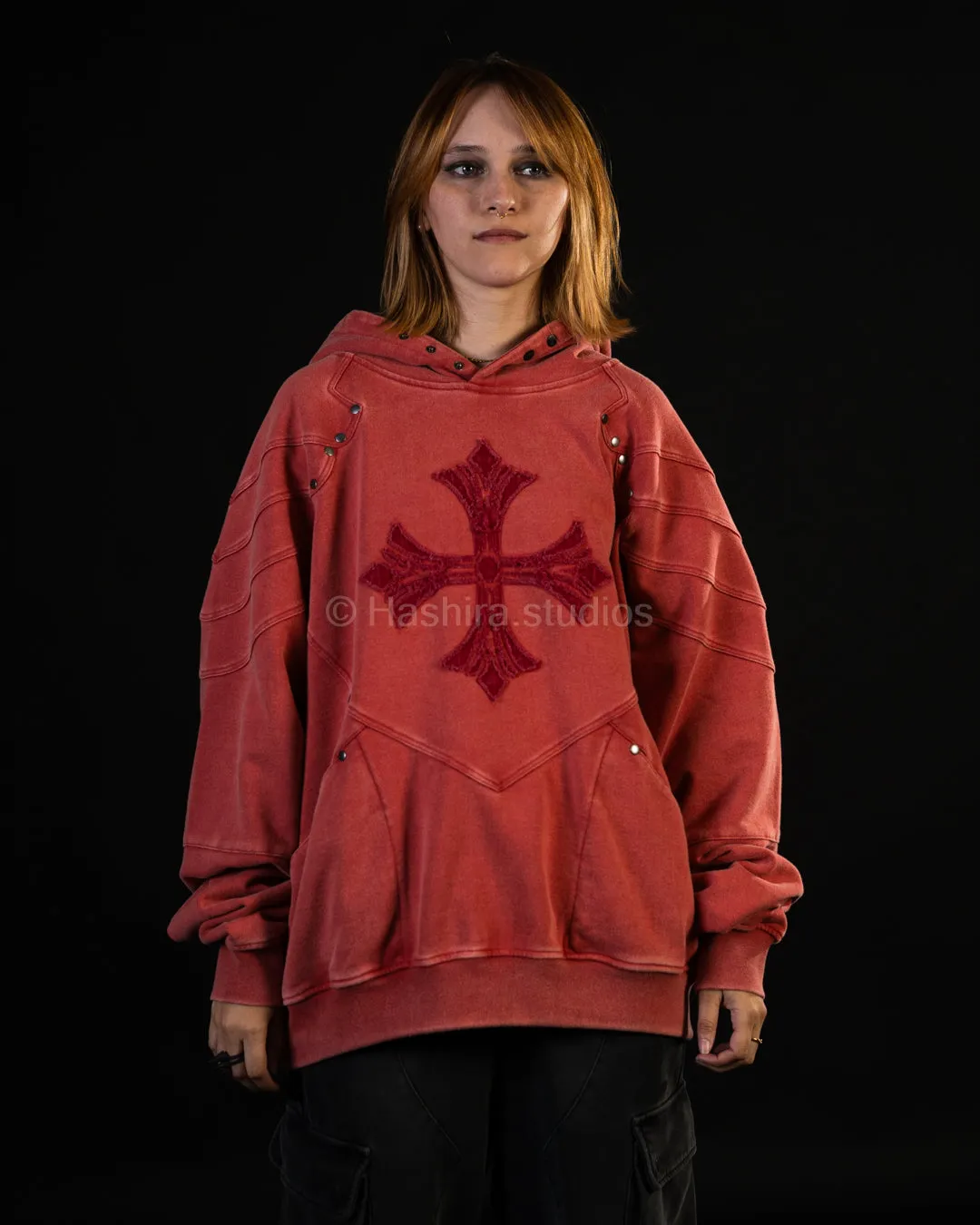 (Pre-Order) Big Cross Armored Hoodie