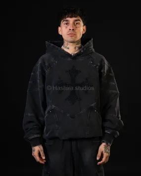 (Pre-Order) Big Cross Armored Hoodie