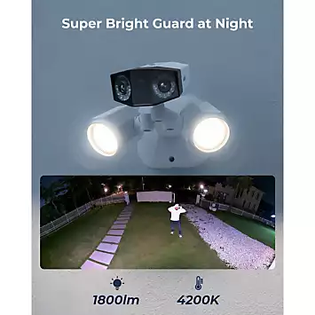 Reolink 4K 8MP Floodlight Dual-Lens with 180° Panorama View PoE Duo Camera | Kaleidoscope