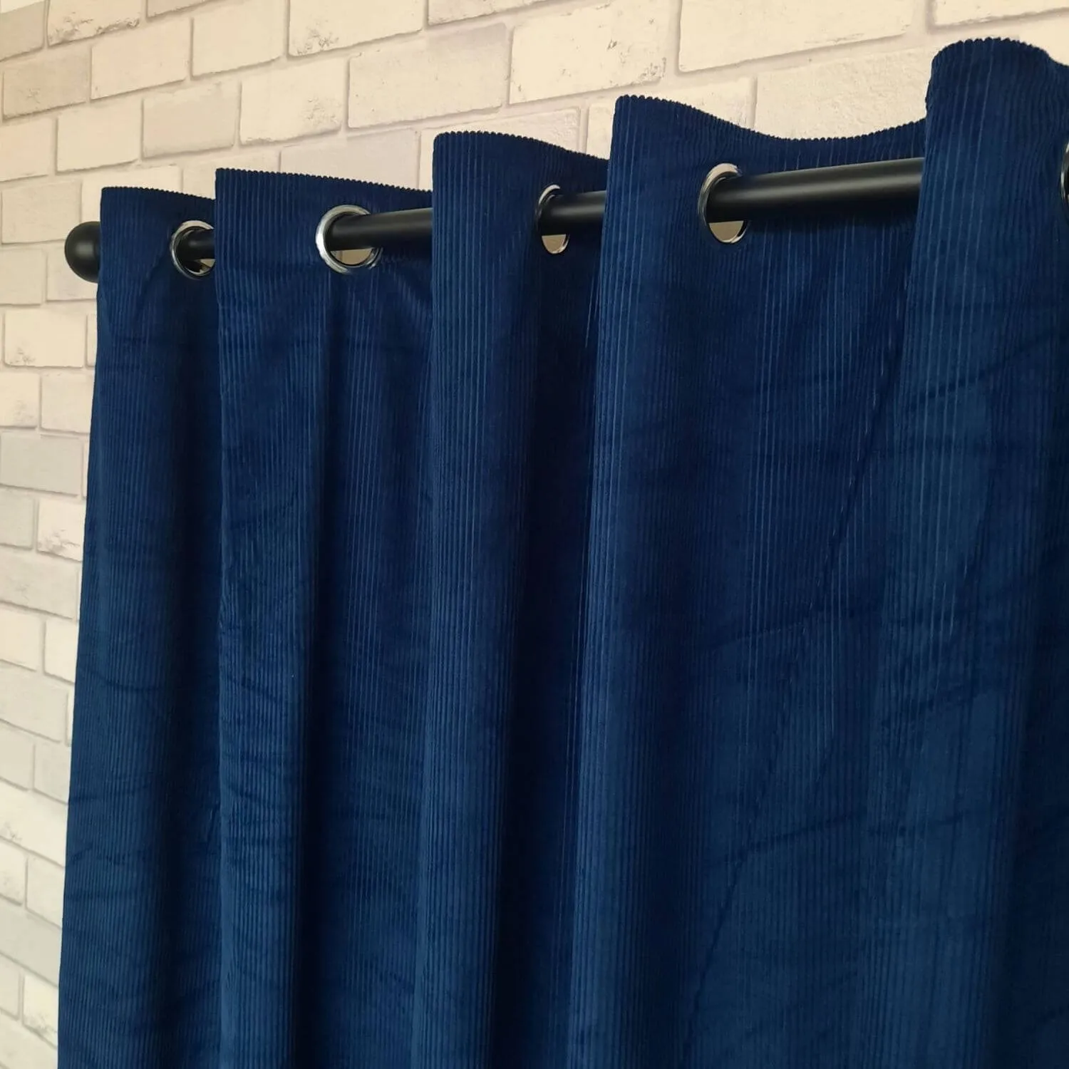 Ribbed Chenille Curtains - 90x90''