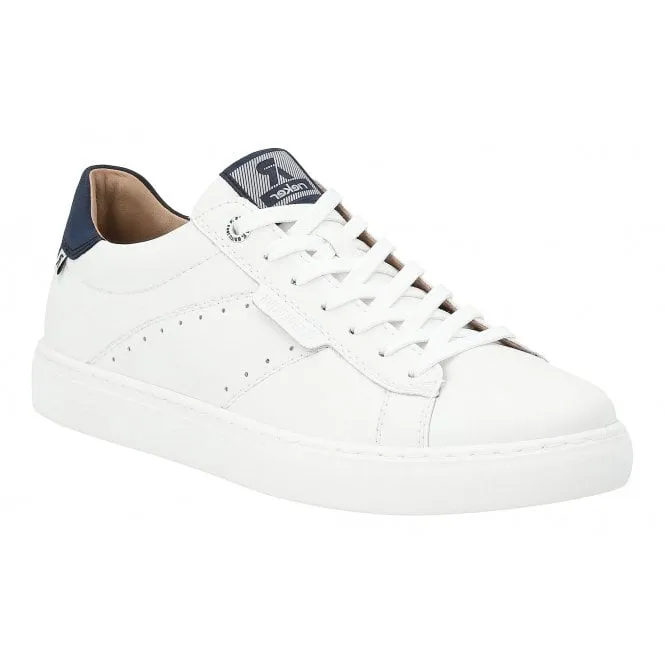 Rieker  Mens U0704-80 White Lace-Up Trainers