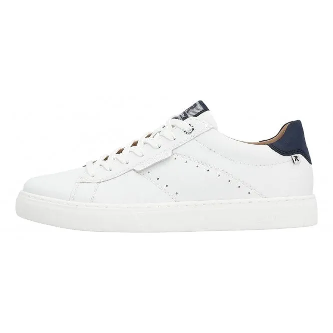 Rieker  Mens U0704-80 White Lace-Up Trainers