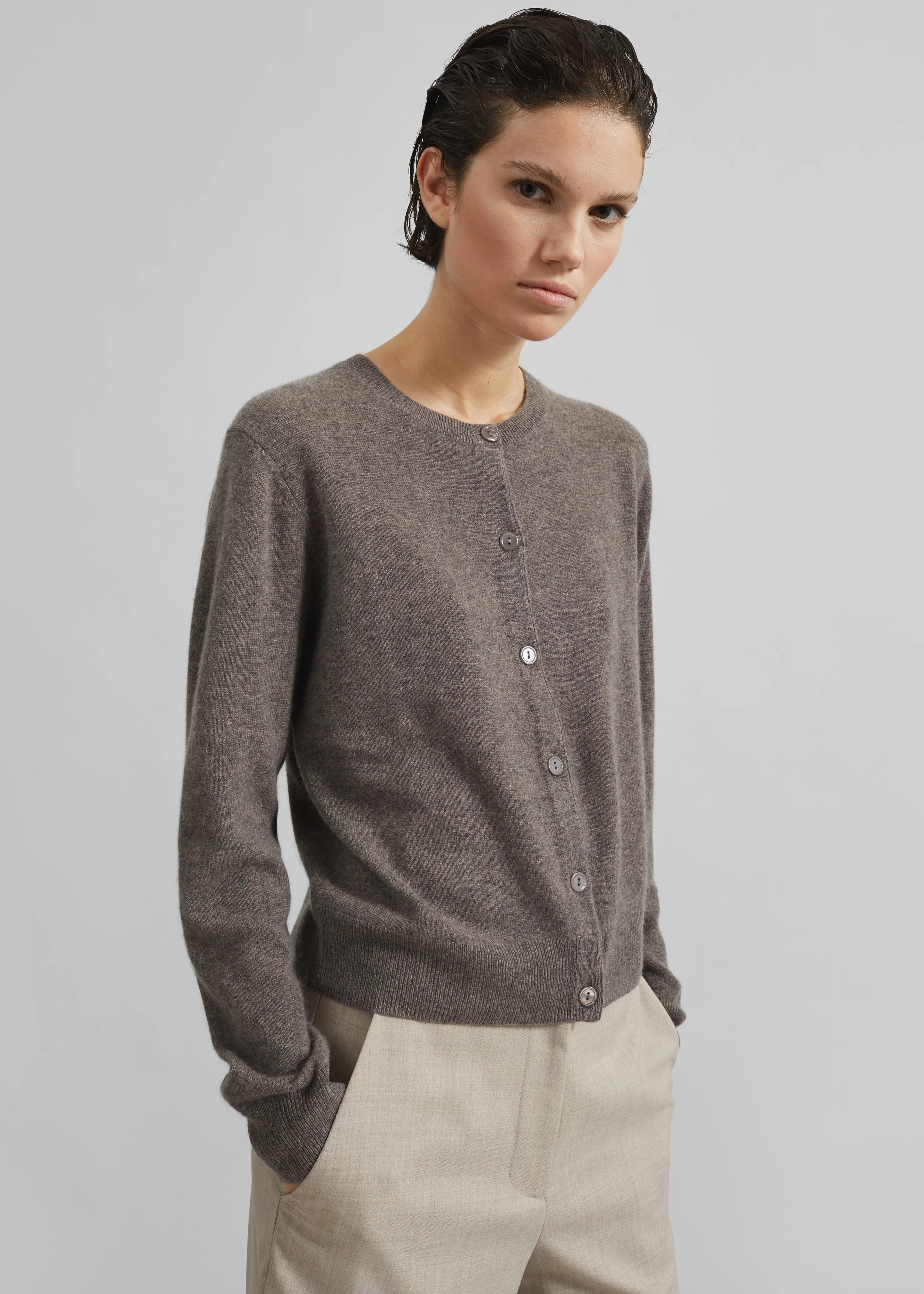 Samse Samse Saboston Cardigan - Grey Blue Melange