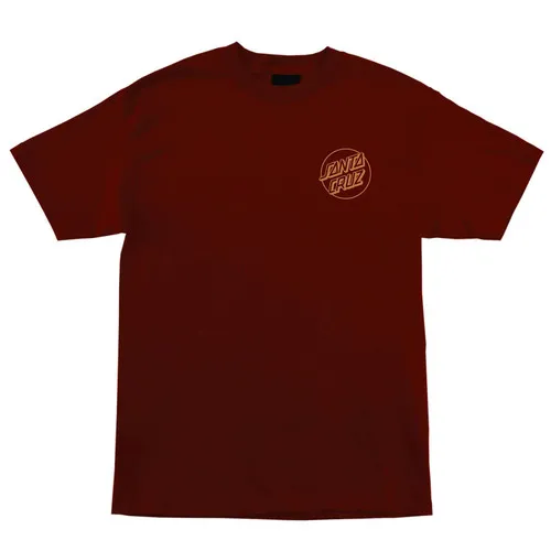 Santa Cruz Skateboards Shirt Opus Dot Burgundy/Burnt Orange