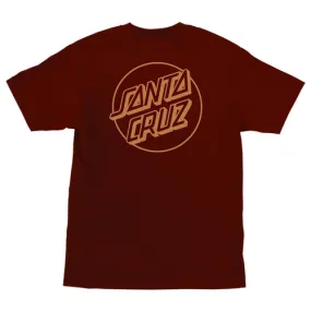 Santa Cruz Skateboards Shirt Opus Dot Burgundy/Burnt Orange