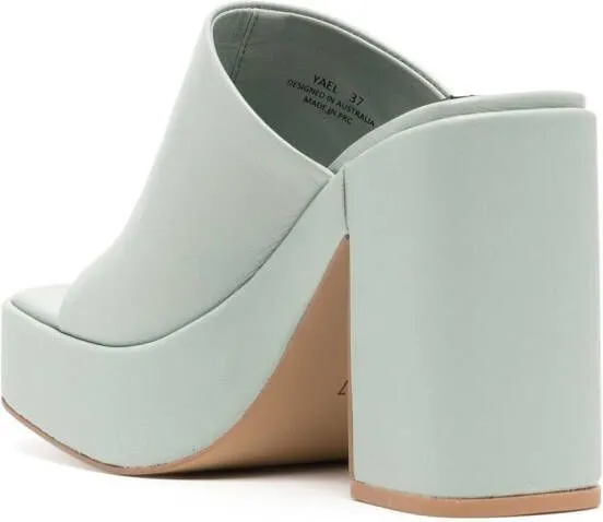 Senso Yael leather mules Green