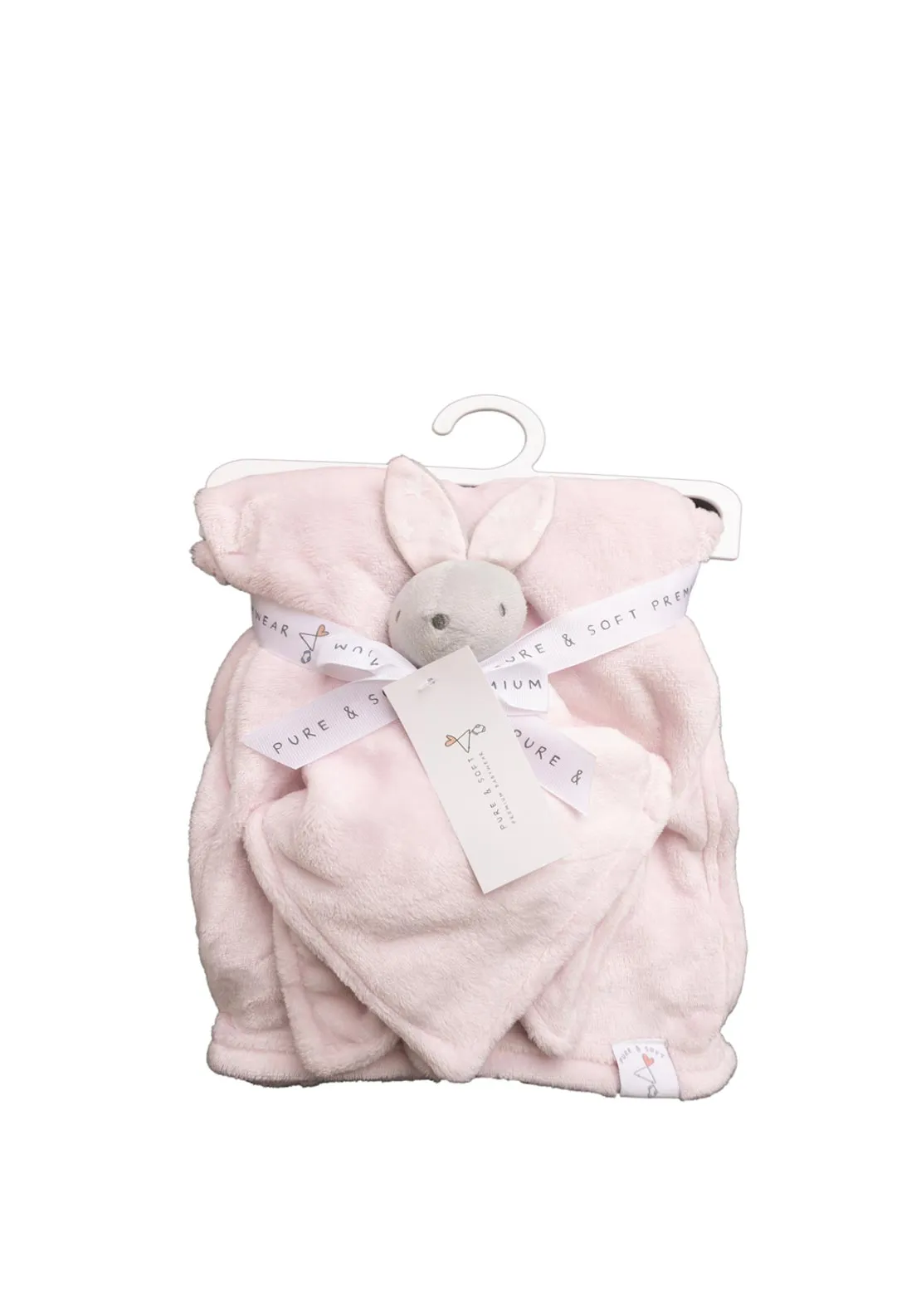 Sheelin Bunny Comforter and Blanket, Pink