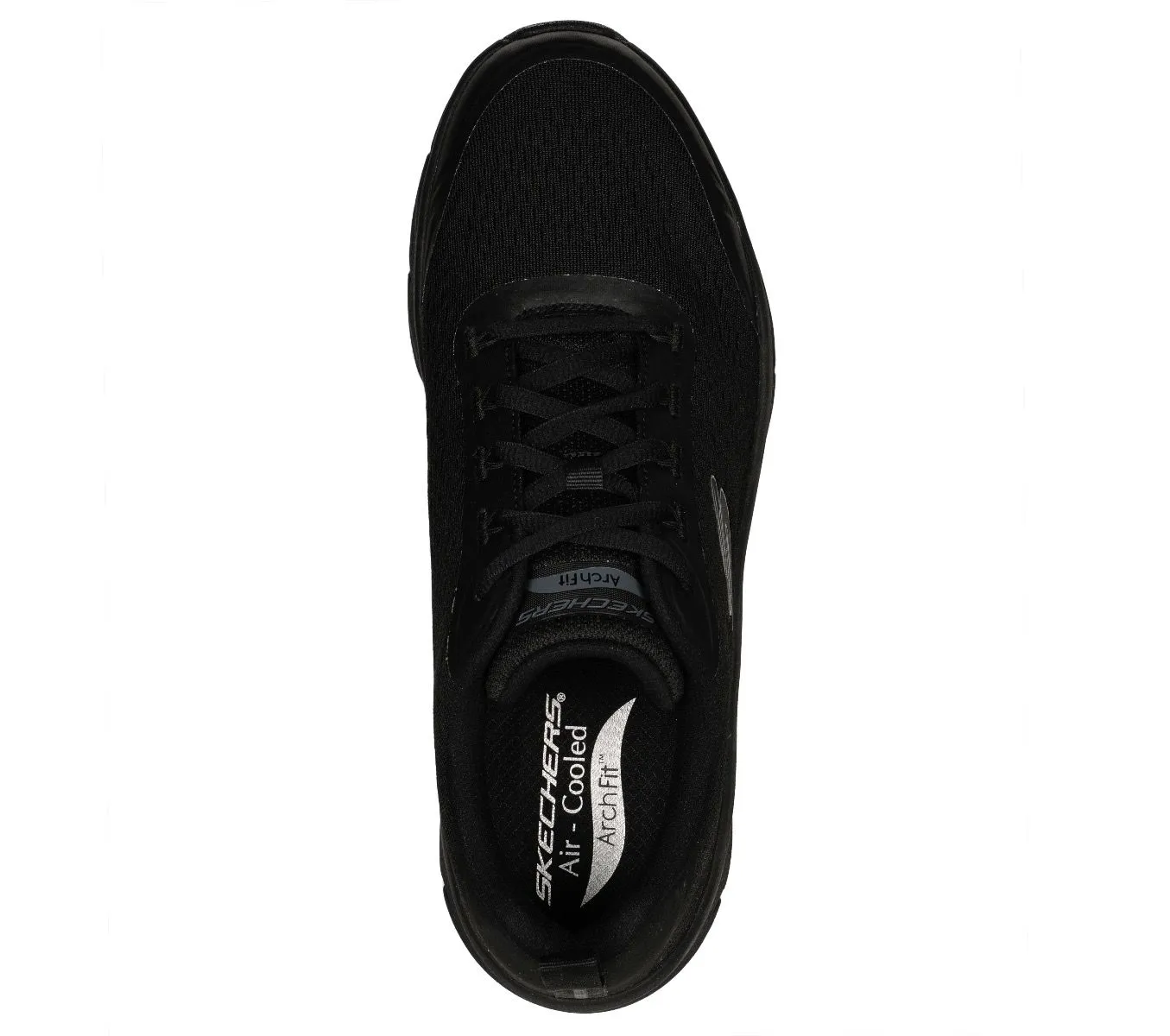 Skechers Arch Fit D'Lux Sumner Trainers All Black Mesh