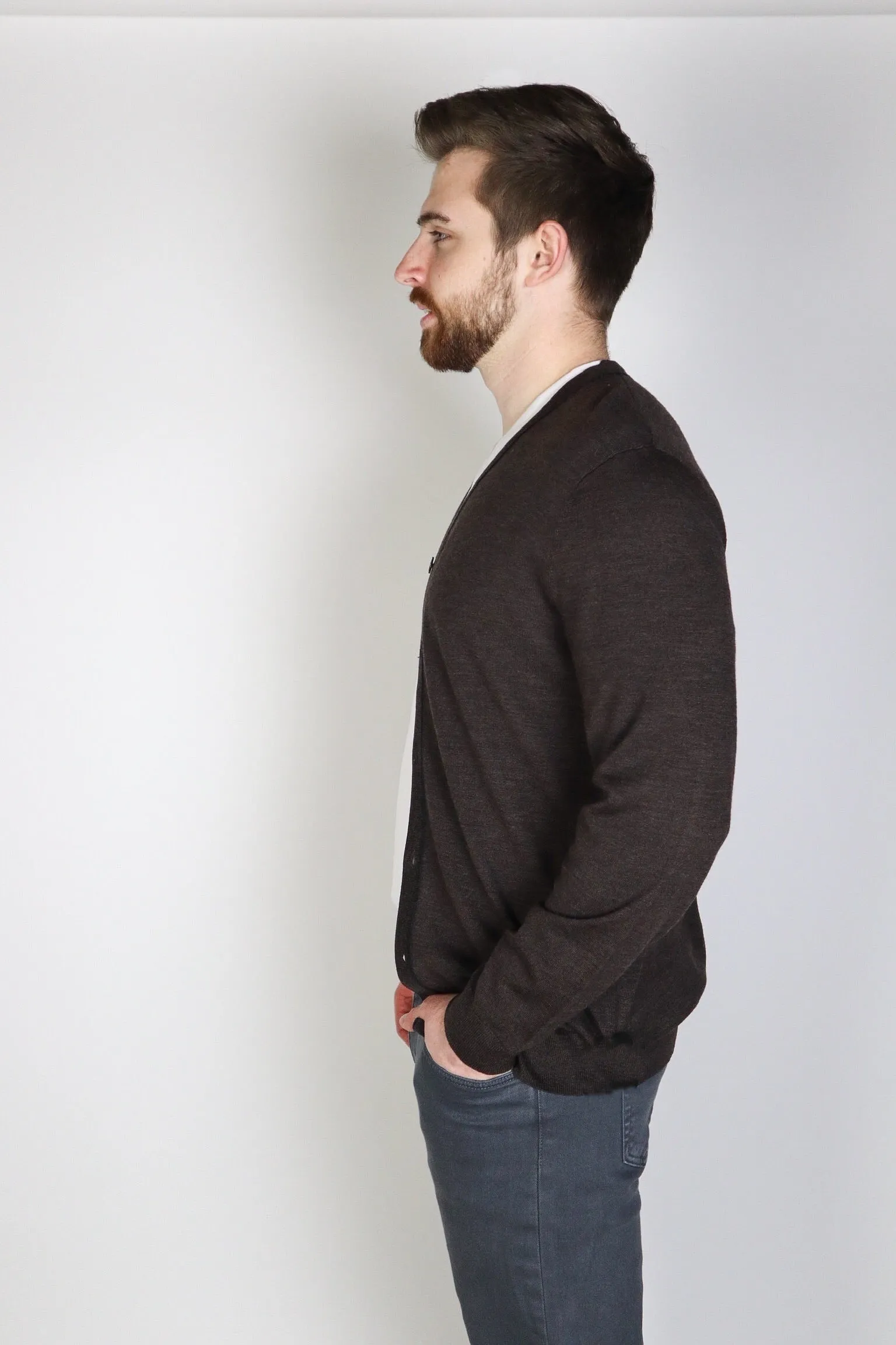 Stitch Note Melange Cardigan