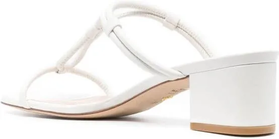 Stuart Weitzman 65mm heeled open-toe mules White