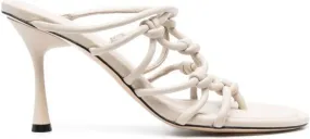 Studio Amelia strappy 95mm leather mules Neutrals