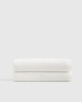 Turkish Ribbed Quick Dry Bath Sheet (Set of 2)