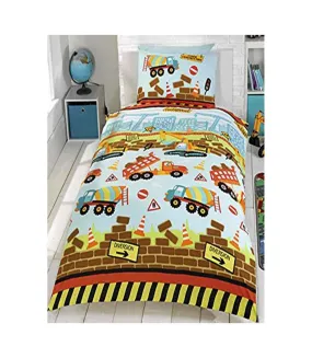 Under construction duvet cover set multicoloured Generic