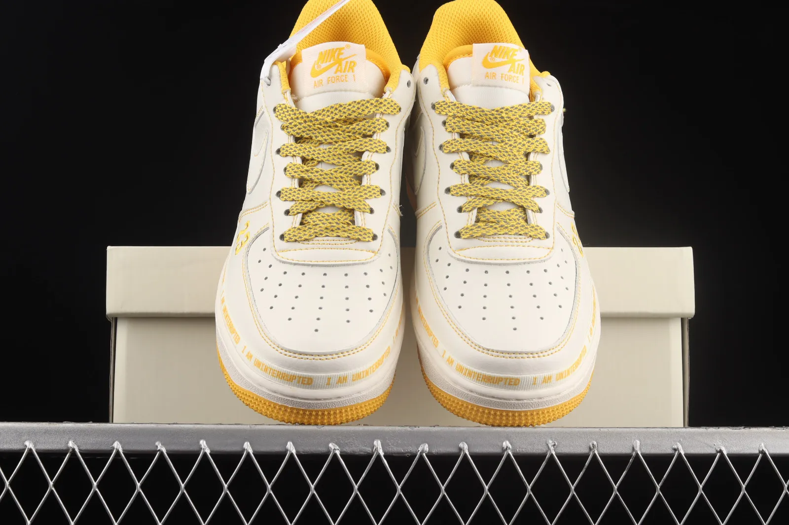 Uninterrupted x Nike Air Force 1 Low MORE THAN White Yellow DW8802-605