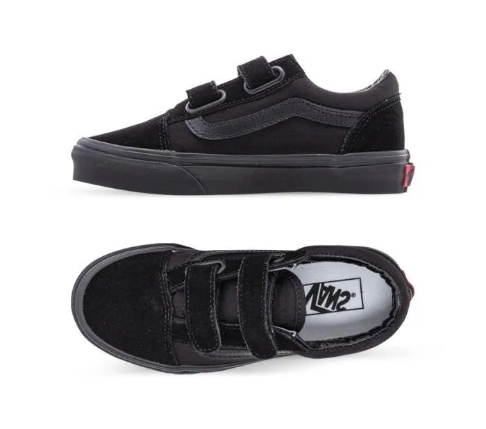 VANS KIDS OLD SKOOL VELCRO - BLACK/BLACK