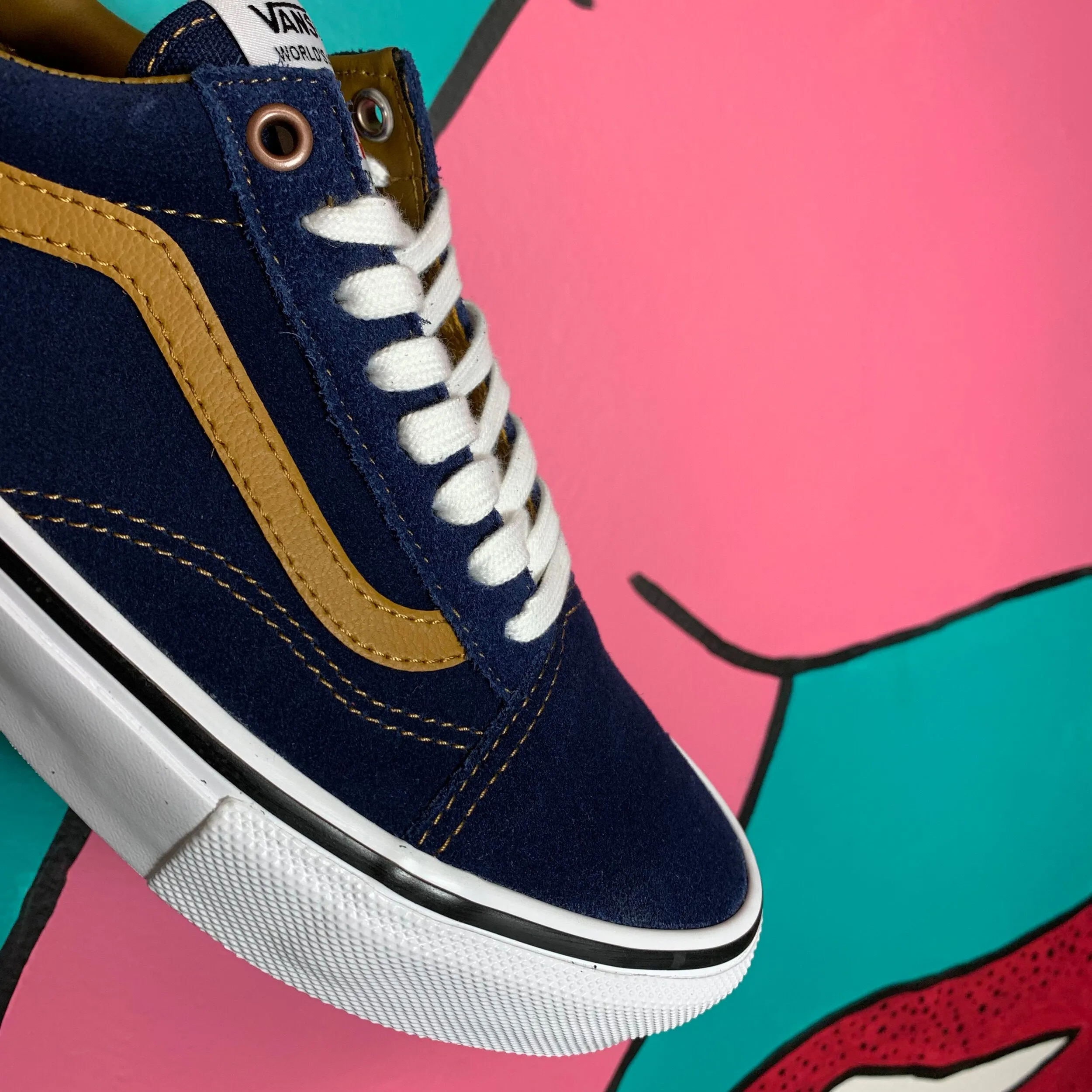 VANS SKATE OLD SKOOL REYNOLDS NAVY GOLDEN BROWN