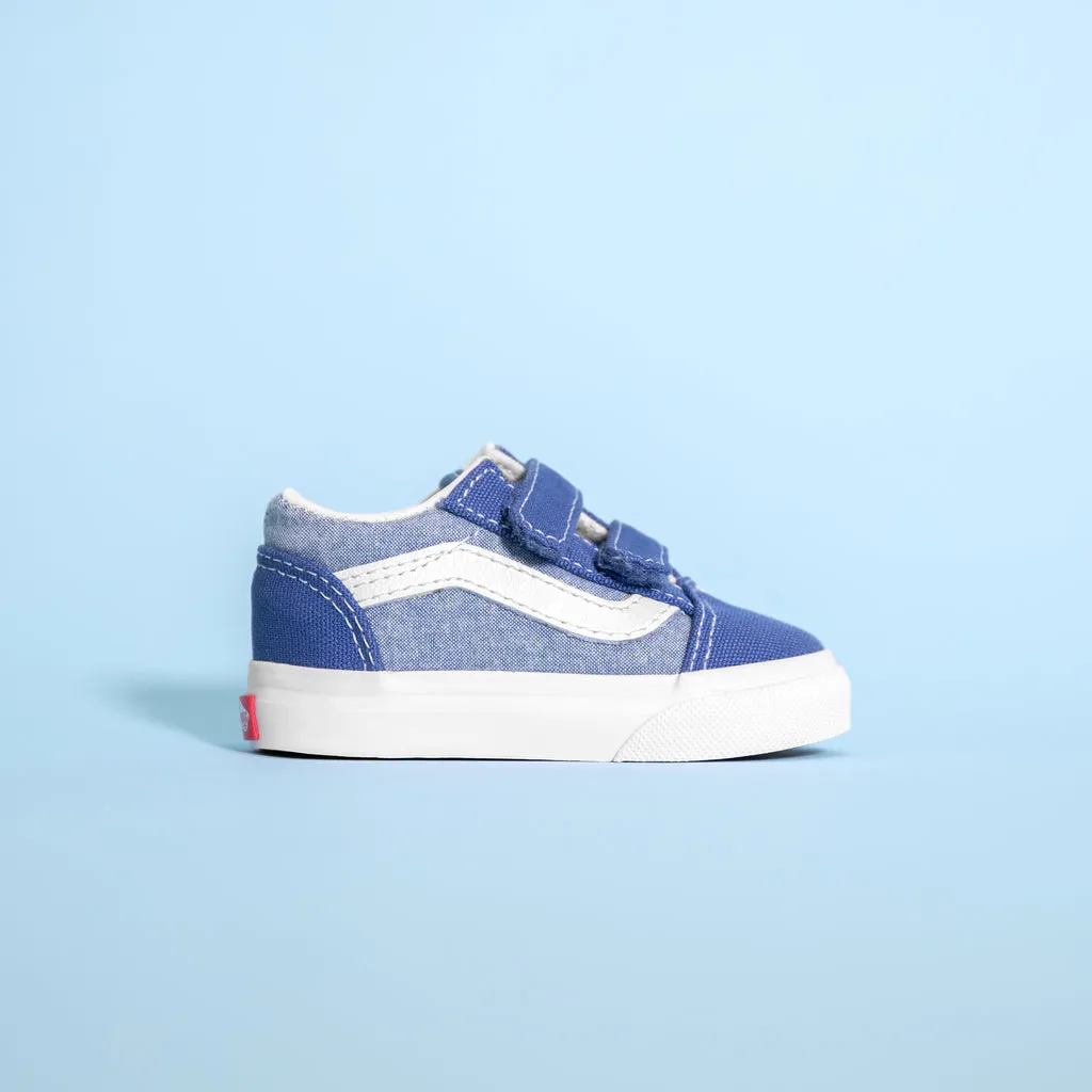 Vans     toddler old skool v chambray canvas