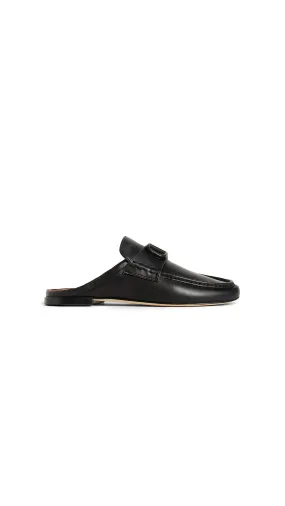 Vlogo Mules In Calfskin - Black