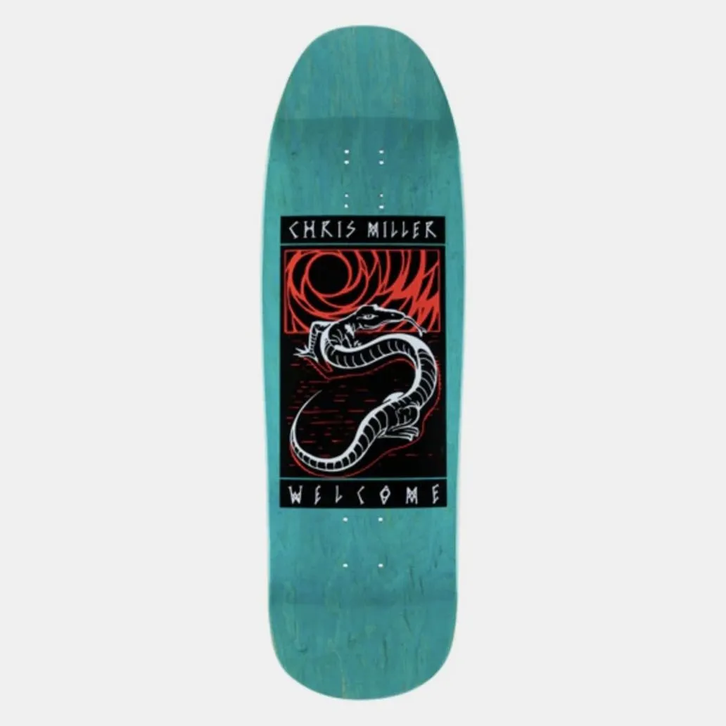 Welcome Skateboards - Miller Lizard On Gaia Teal Stain - 9.6