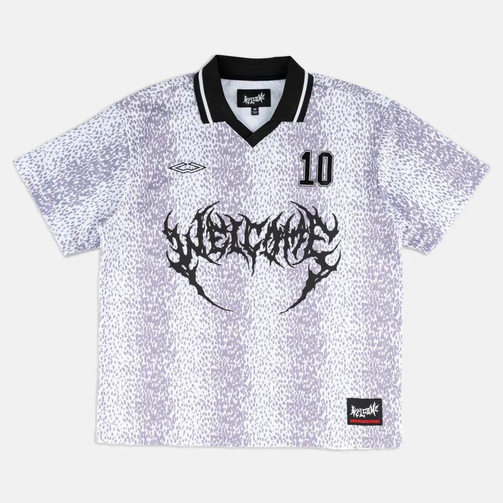 Welcome Skateboards - Penalty Soccer Jersey - White / Lavender