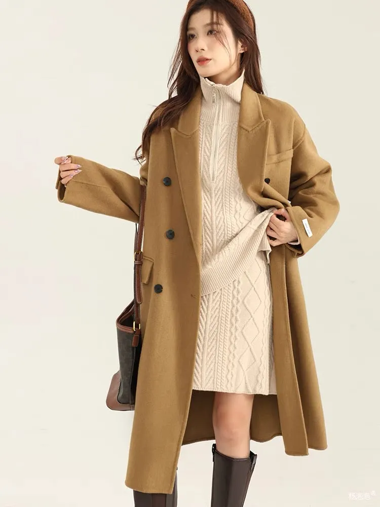 Yang Paopao zipper lapel sweater skirt suit